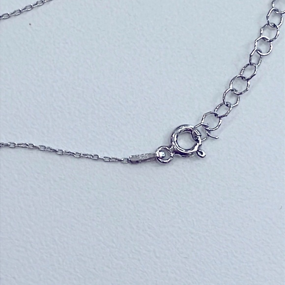 Brand New Sterling Silver 925 3D Bubble Letter Necklace Monogram Balloon "P" - Picture 13 of 15